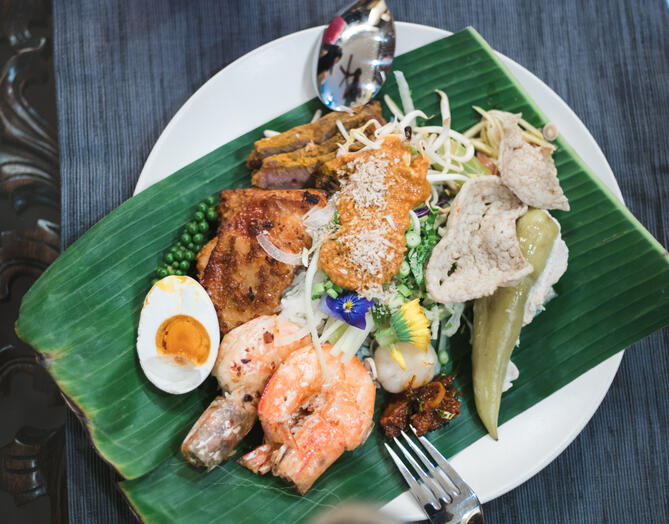 A Plate of Nasi Kerabu A Plate of Nasi Kerabu