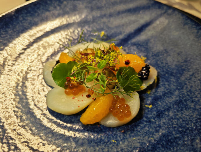 Poached Scallop with Citrus Poached Scallop with Citrus