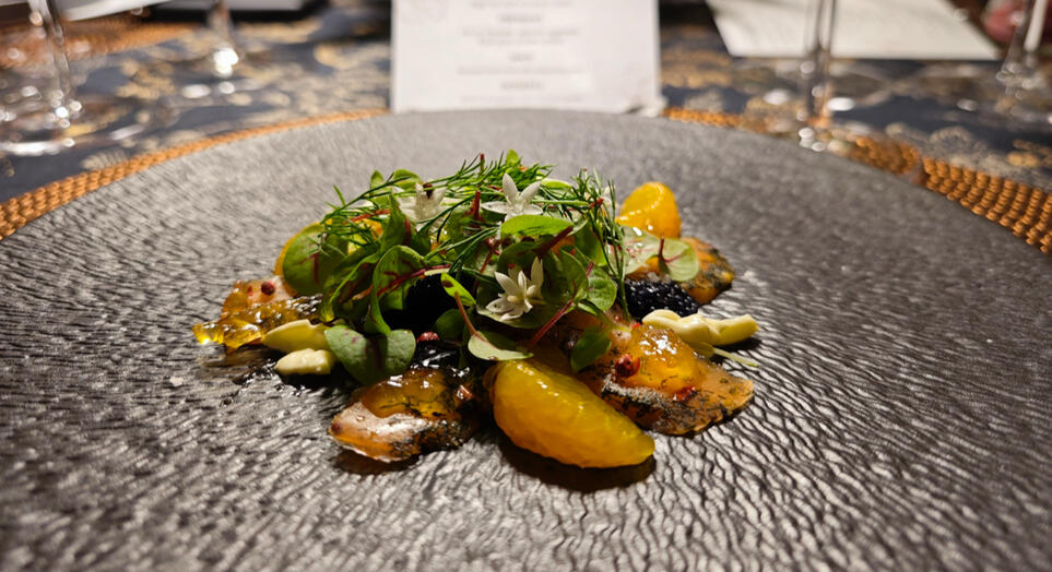 Smoked Salmon Salad with Citrus, Caviar & Compote Smoked Salmon Salad with Citrus, Caviar & Compote